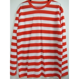 Red and White Striped Shirt - Mens Book Week Costumes